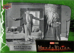 2022 Upper Deck Marvel WandaVision Green Vision Card 12 “In A Real Magic…” /225