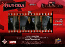 2022 Upper Deck Marvel WandaVision Film Cels Card 1980-3 Kat Dennings