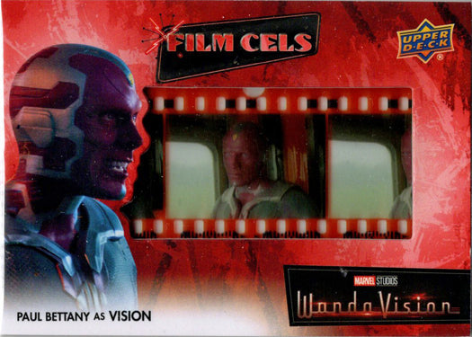 2022 Upper Deck Marvel WandaVision Film Cels Card 1990-6 Paul Bettany