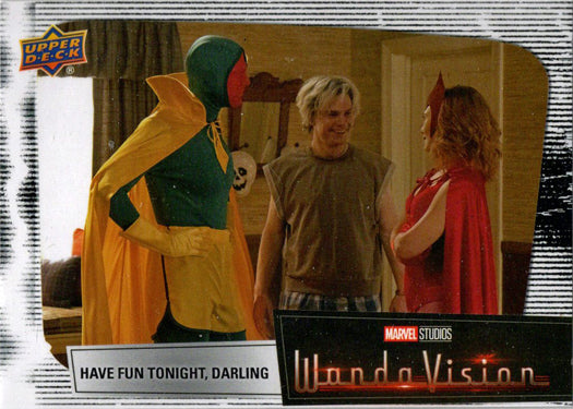 2022 Upper Deck Marvel WandaVision White Vision Card 49 “Have Fun Tonight...