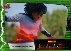 2022 Upper Deck Marvel WandaVision Green Vision Card 64 “Don't Make Me…” /225