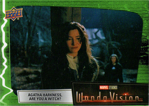 2022 Upper Deck Marvel WandaVision Green Vision Card 67 “Agatha...” 092/225