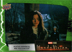 2022 Upper Deck Marvel WandaVision Green Vision Card 67 “Agatha...” 092/225