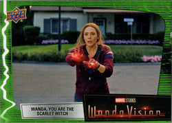 2022 Upper Deck Marvel WandaVision Green Vision Card 76 “Wanda, You Are..."/225