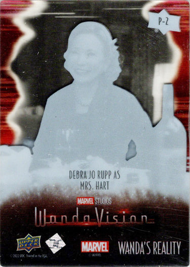 2022 Upper Deck Marvel WandaVision Wanda's Reality Plexi Card P-2 Debra Jo Rupp