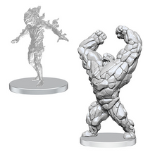 Pathfinder Battles Deep Cuts Miniatures - Unpainted: Living Landslide & Living Wildfire