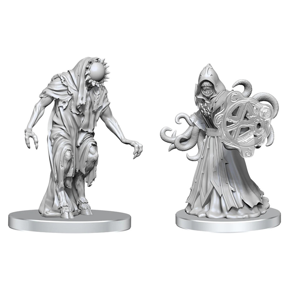 Pathfinder Battles Deep Cuts Miniatures - Unpainted: Aghash & Venedaemon