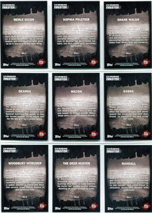 Walking Dead Evolution Walker Complete 10 Card Chase Set
