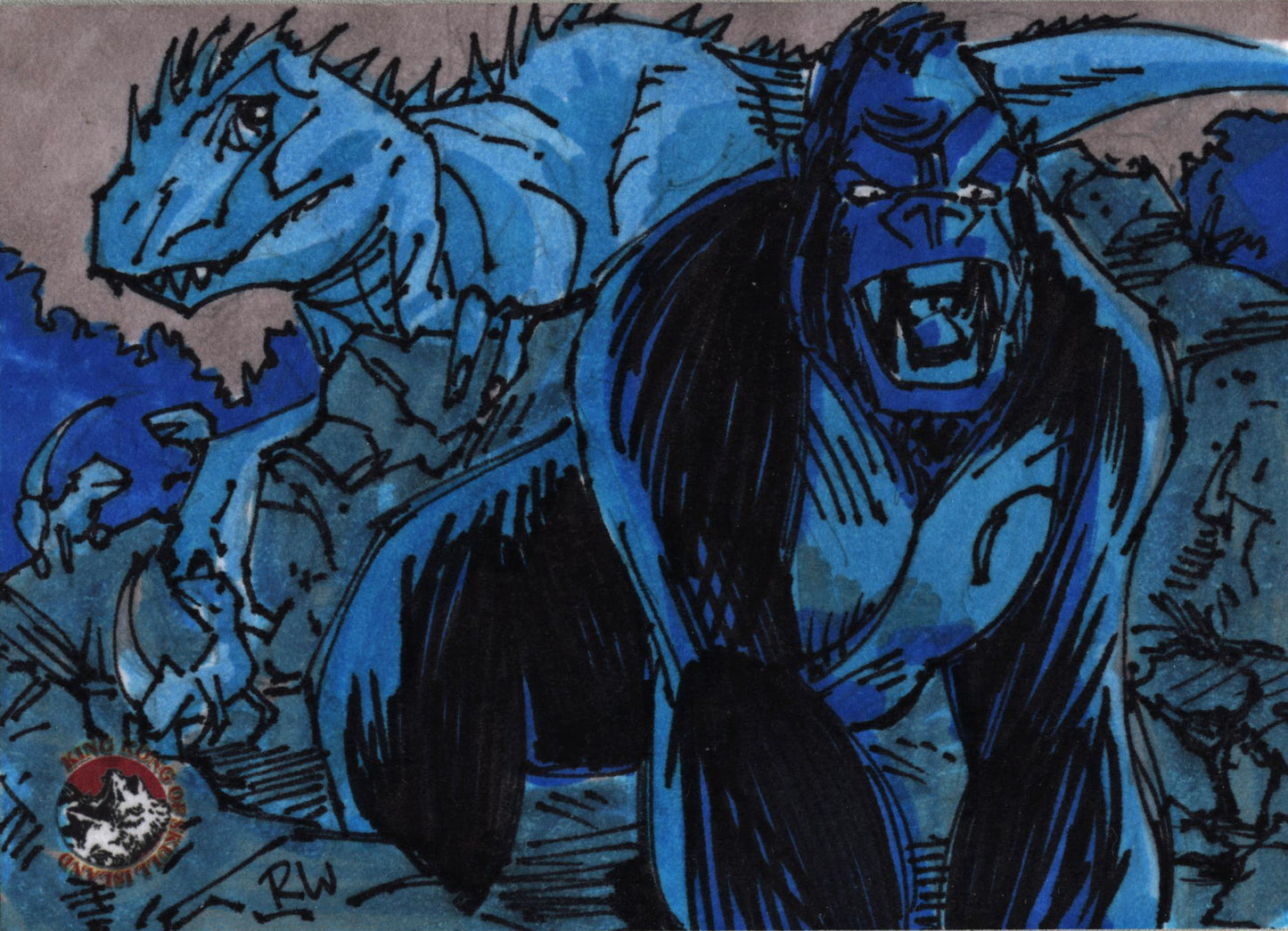 5finity JAM 2011 King Kong Sketch Card by Ryan Wilton Ver. 2