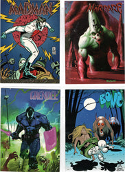 1993 Wizard Magazine Creator's Portfolio 4 Card Promo Set