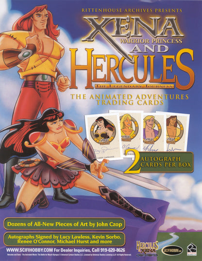 2005 Rittenhouse Xena & Hercules Animated Adventures Sealed Card Box US Edition