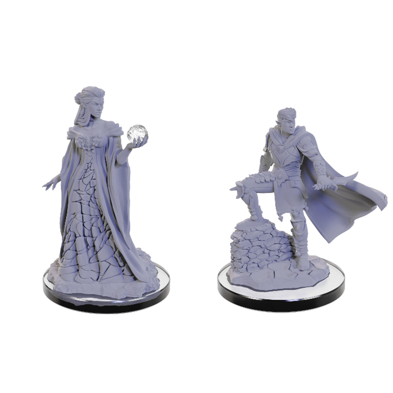 Critical Role Miniatures - Unpainted: Xhorhasian Mage & Prowler
