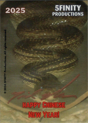 2025 5finity Year Of The Snake Sketch Card by Michael Munshaw