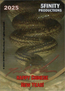 2025 5finity Year Of The Snake Sketch Card by Michael Munshaw