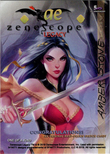 Zenescope Legacy 2019 5finity Artist Exclusive Sketch Card by Amber Stone