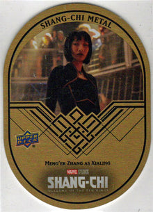 2023 Upper Deck Marvel Shang-Chi Gold Metal Card Meng'er Zhang as Xialing