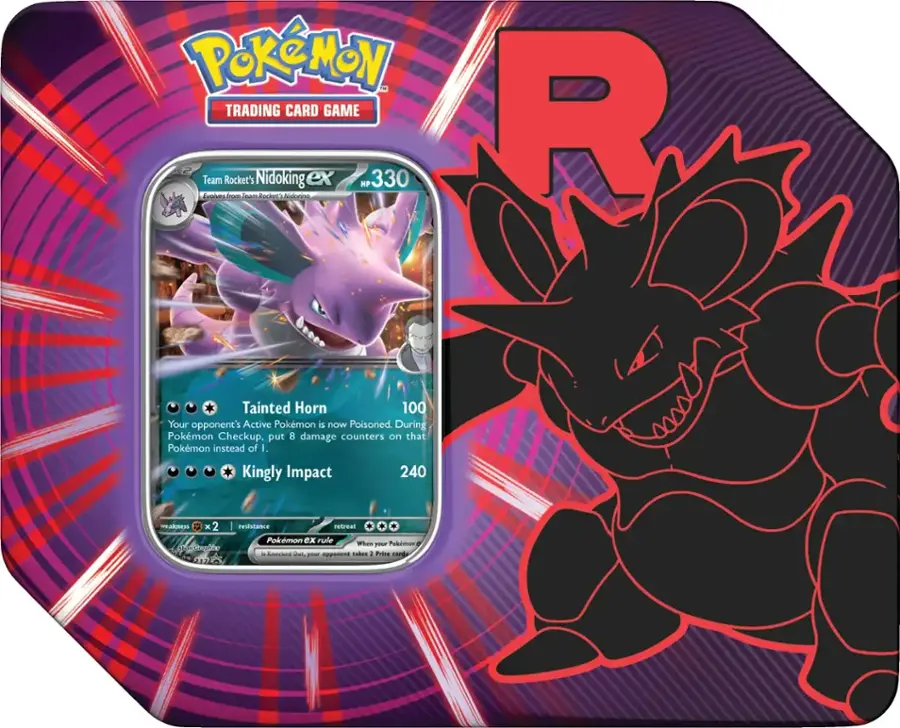 Pokemon Team Rocket Tin - Nidoking
