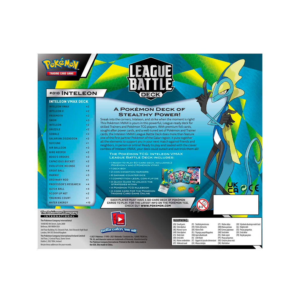 Sword & Shield: Battle Styles - League Battle Deck (Inteleon VMAX)