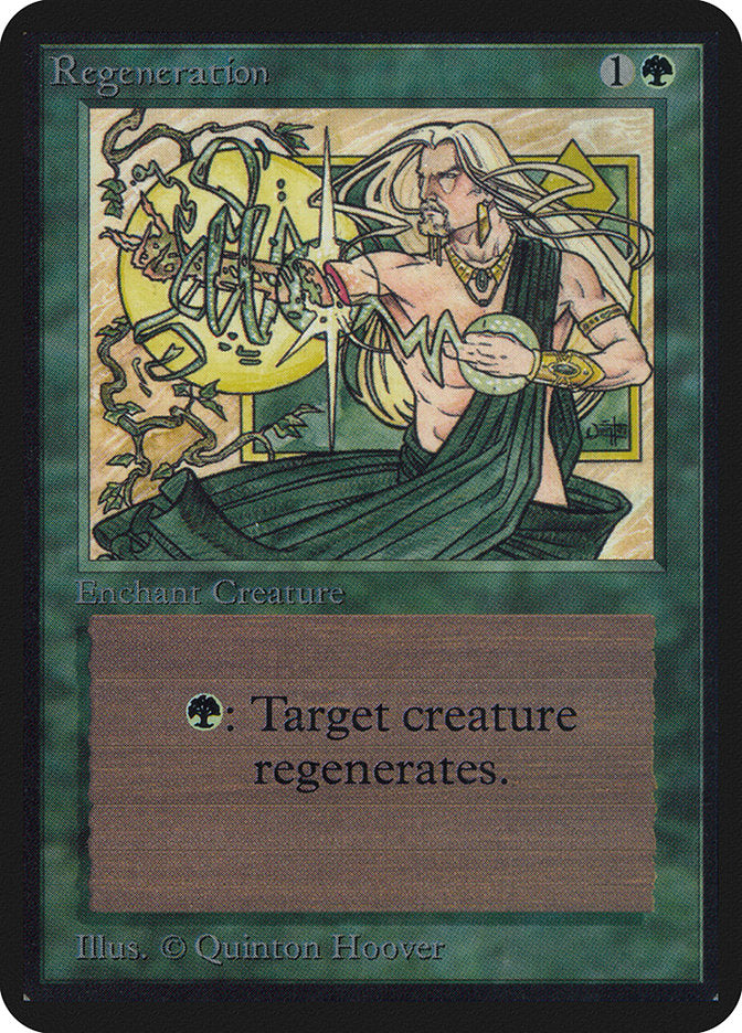 Magic: the Gathering MTG Regeneration [Alpha Edition] Graded CGC 7.5 Near Mint+