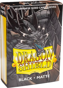 Dragon Shield Japanese Sized Matte Sleeves - Black 60ct