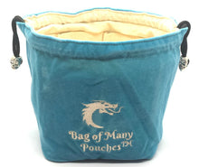Bag of Many Pouches RPG DnD Dice Bag: Teal