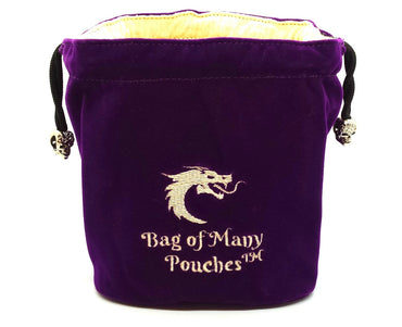 Bag of Many Pouches RPG DnD Dice Bag: Purple