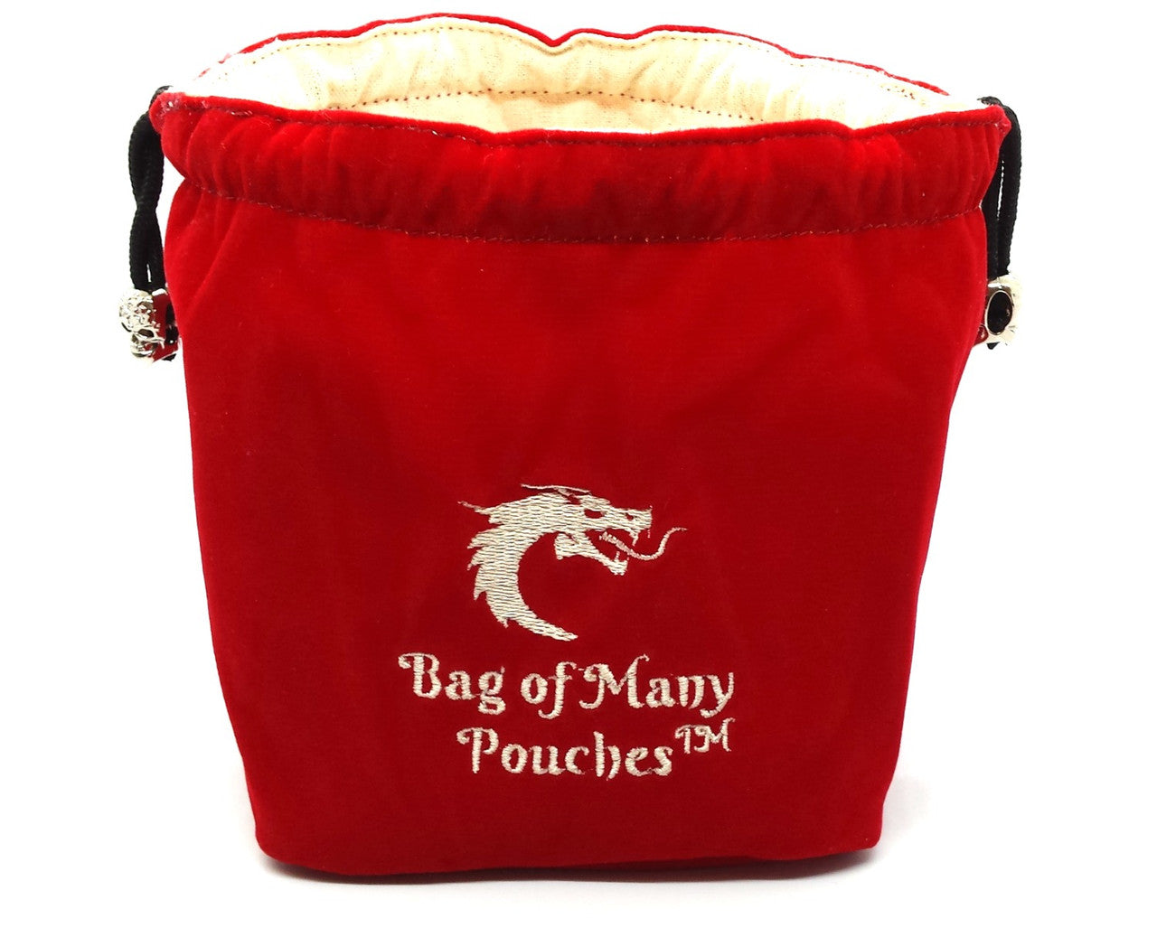 Bag of Many Pouches RPG DnD Dice Bag: Red
