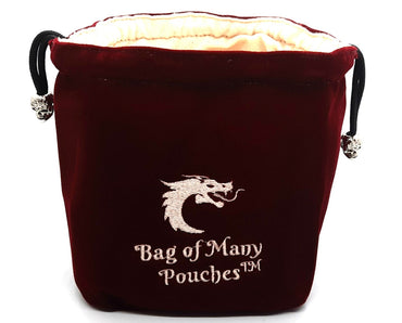Bag of Many Pouches RPG DnD Dice Bag: Wine