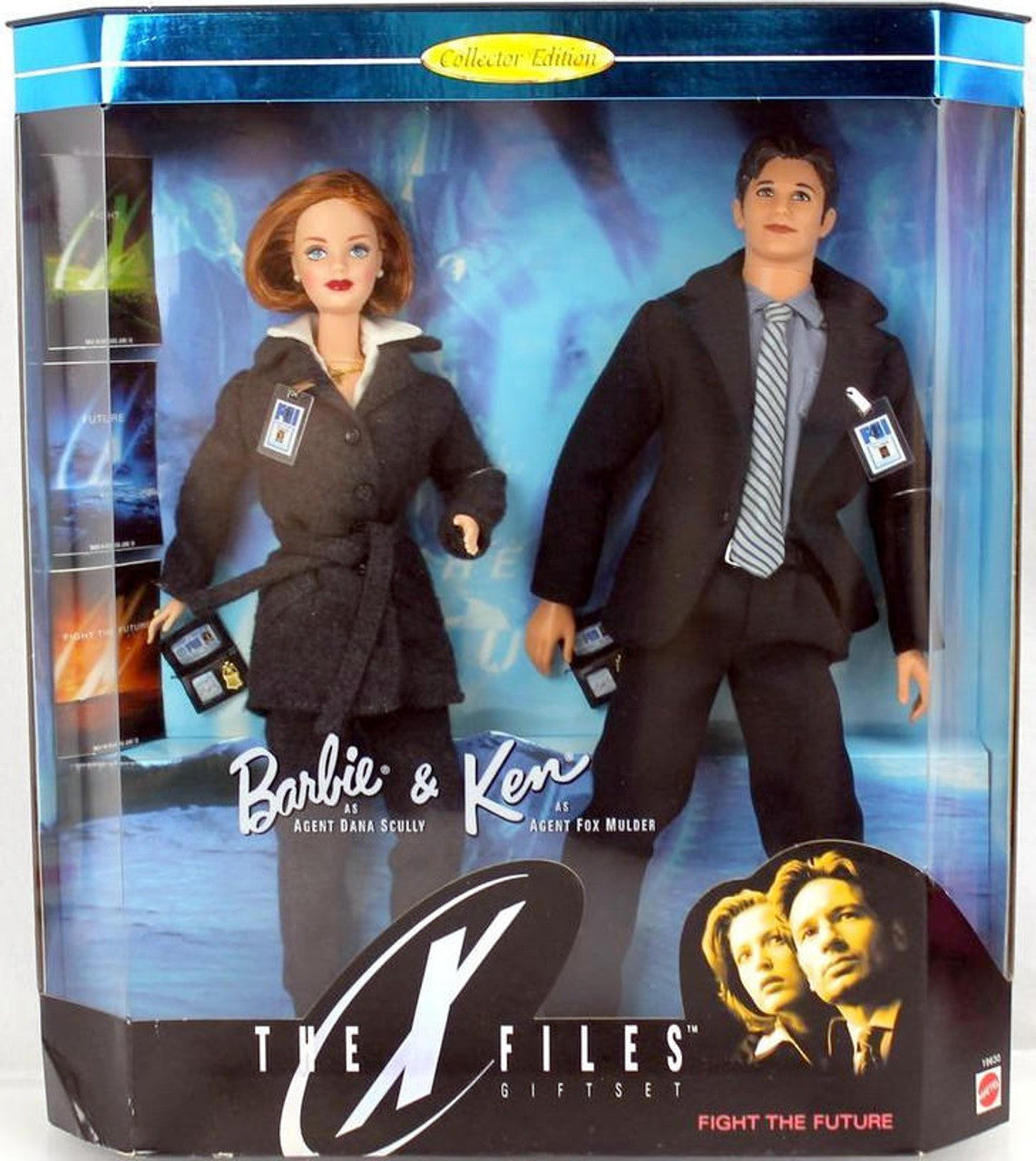 Agent Mulder and Agent Scully X-Files Gift set Collector Efition 1998 Mattel