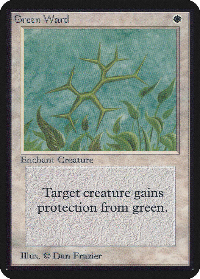 Magic: The Gathering MTG Green Ward [Alpha Edition] Graded CGC 7 Near Mint