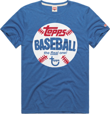 Homage Topps Baseball The Real One Blue Tee T-Shirt