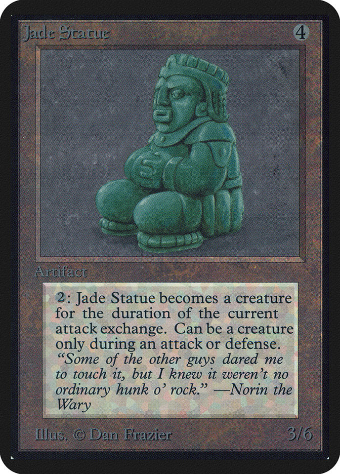 Magic: the Gathering MTG Jade Statue [Alpha Edition] Graded CGC 6.5 EX/NM+