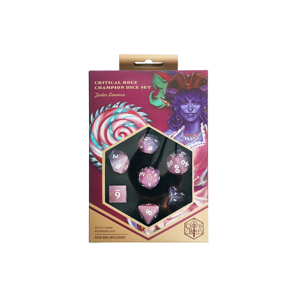 Critical Role RPG Dice Set: Jester Lavorre