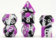 Fanroll Gaymers Pride - Sharp Edge Silicone Rubber Dice Set: Asexual Pride Flag