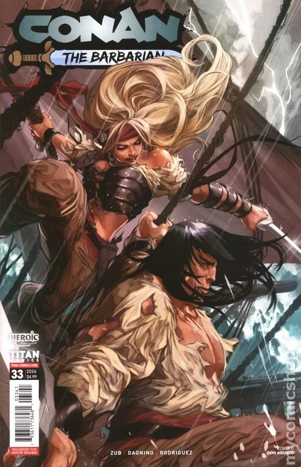 Conan The Barbarian #33 Cover D Don Aguillo Variant (Mature)