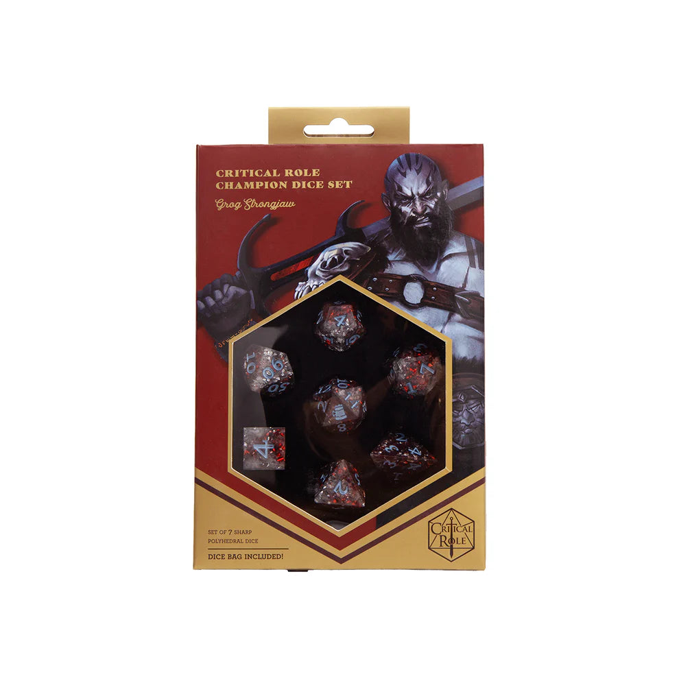 Critical Role RPG Dice Set: Grog Strongjaw