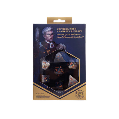 Critical Role RPG Dice Set: Percival Fredrickstein Von Musel Klossowski De Rolo III