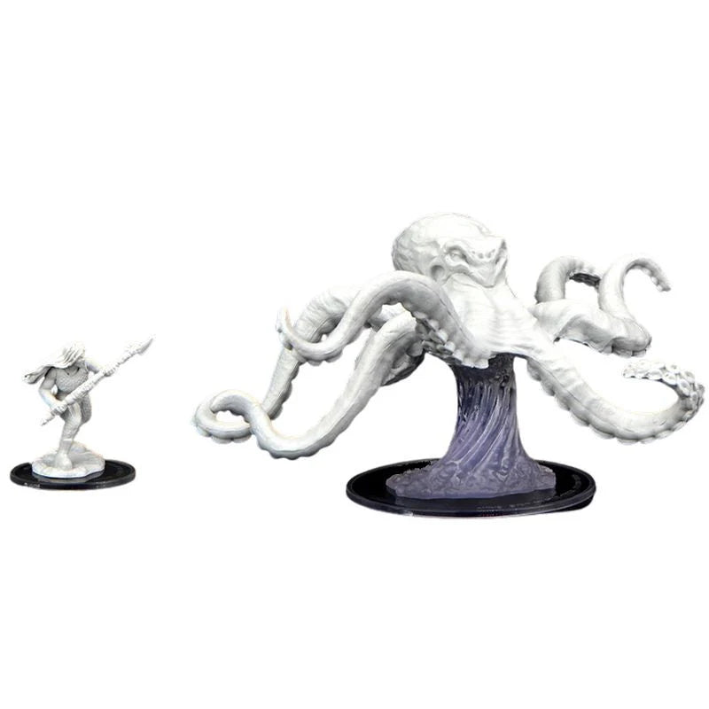 Critical Role Unpainted Miniatures: Ashari Waverider & Octopus