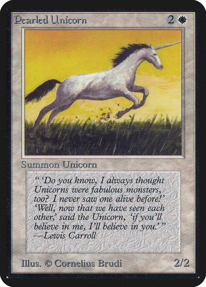 Magic: The Gathering MTG Pearled Unicorn [Alpha Edition] Graded CGC 8 NM/Mint