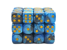 Old School Dice: 36ct 12mm d6 Dice Set - Vorpal - Black & Blue w/ Gold