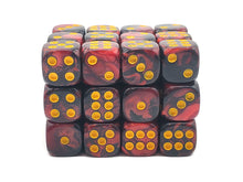 Old School Dice: 36ct 12mm d6 Dice Set - Vorpal - Blood Red & Black