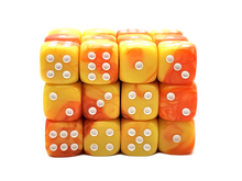 Old School Dice: 36ct 12mm d6 Dice Set - Vorpal - Yellow & Orange