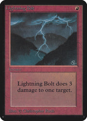 Magic: the Gathering MTG Lightning Bolt [Alpha Edition] Graded CGC 6 Ex/NM