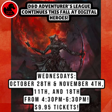 11/04/2026 4:30 PM D&D Adventurer's League: Steinhardt's Guide to the Eldritch Hunt Ticket
