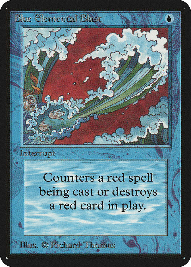 Magic: The Gathering MTG Blue Elemental Blast [Alpha Edition] Graded CGC 7 Near Mint