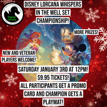 01/03/2026 12:00 PM Disney Lorcana Whispers in the Well - Set Championship
