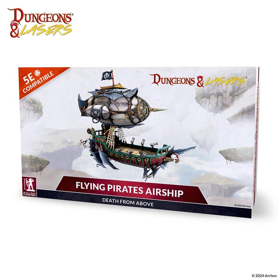 Dungeons & Lasers: Miniatures - Flying Pirates Airship