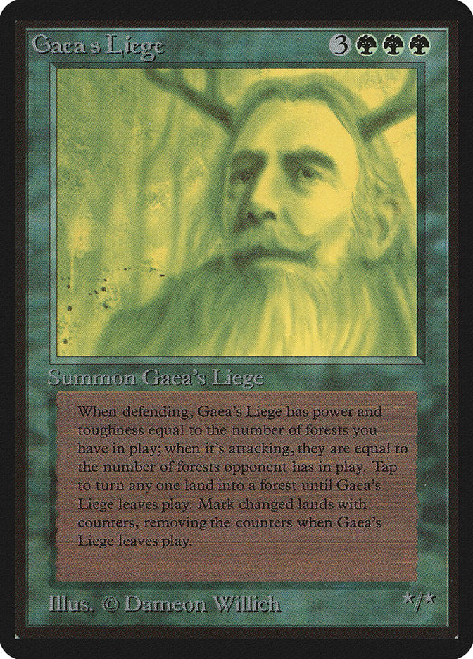 Magic: The Gathering MTG Gaea's Liege [Beta Edition] Graded CGC 5.5 Excellent+