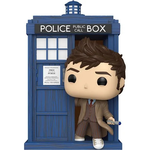 Pop Rides 318 Doctor Who Tardis with Tenth Doctor