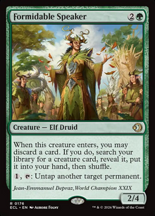 MTG Formidable Speaker [Lorwyn Eclipsed] Near Mint Single